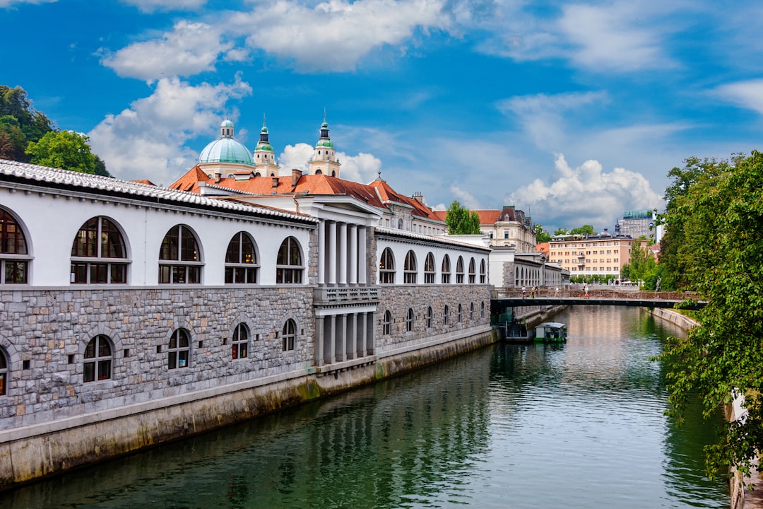 Ljubljana Central Market fresh produce stalls historic architecture