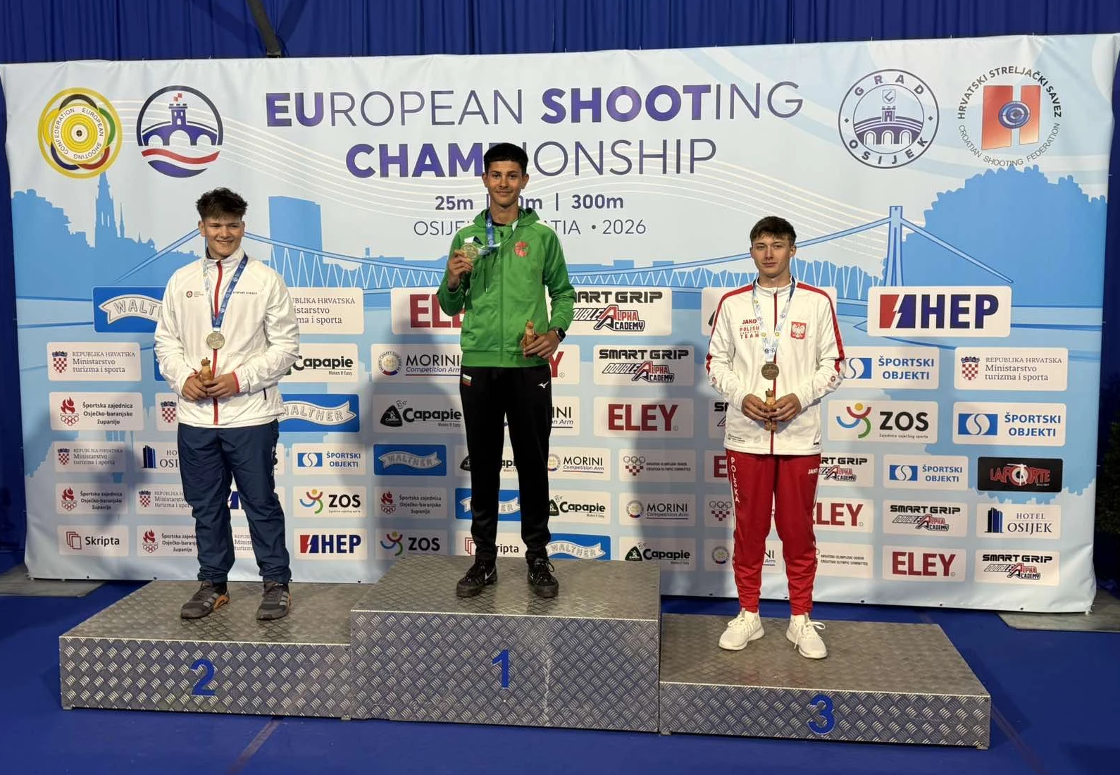 Bulgaria Triumphs with Two Titles at the U-18 European Shooting Championships in Osijek