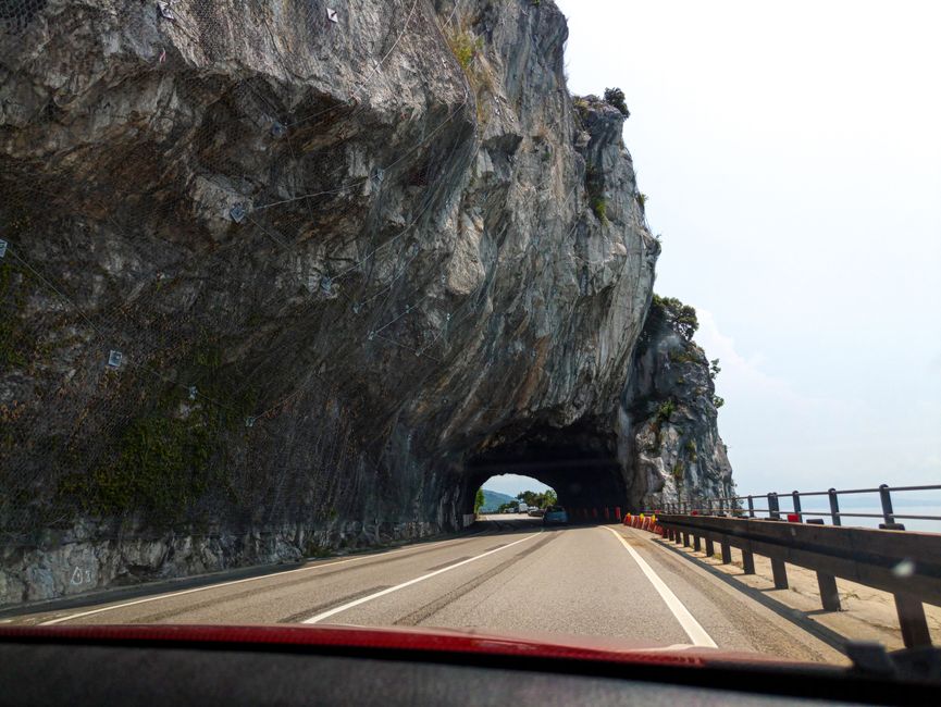 Transfăgărășan Highway Romania tunnel entrance granite rock face