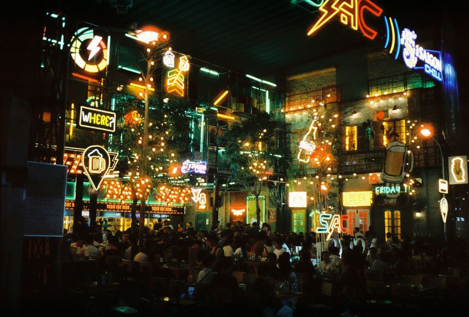 Blloku district Tirana bars nightlife crowd evening