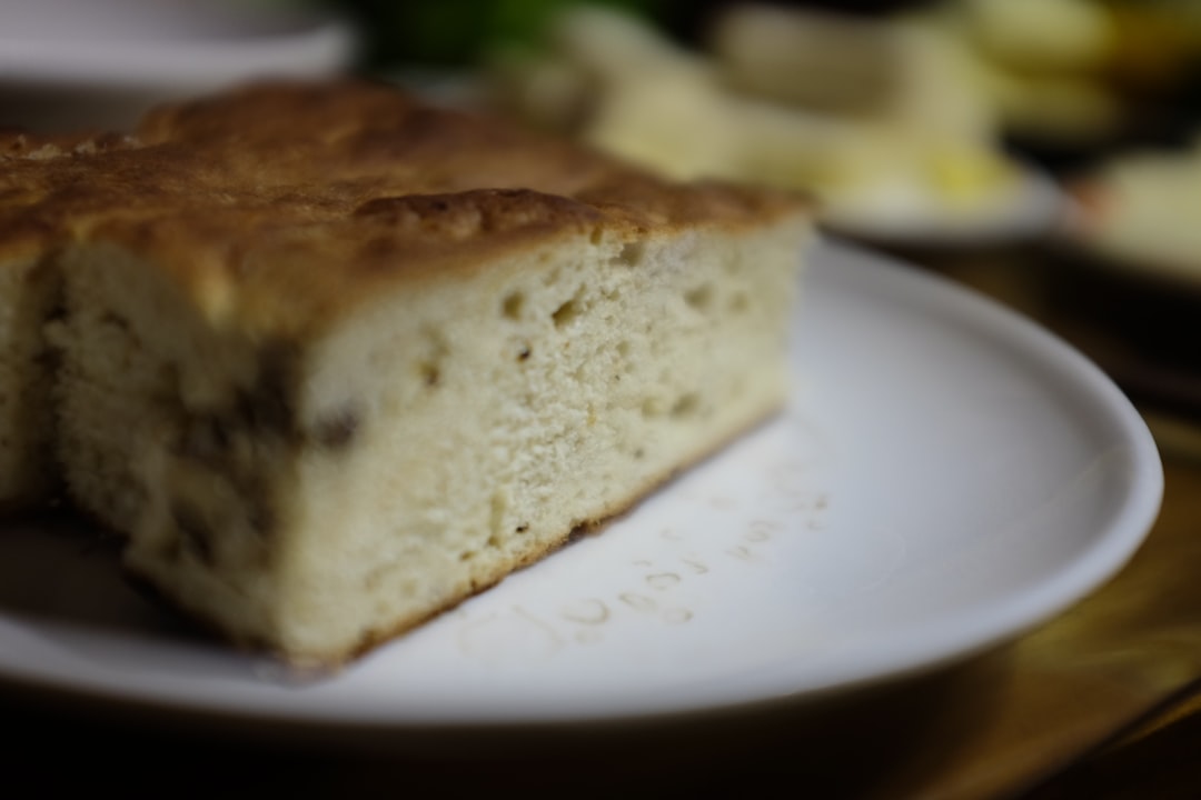 Serbian gibanica cheese pie slice plate