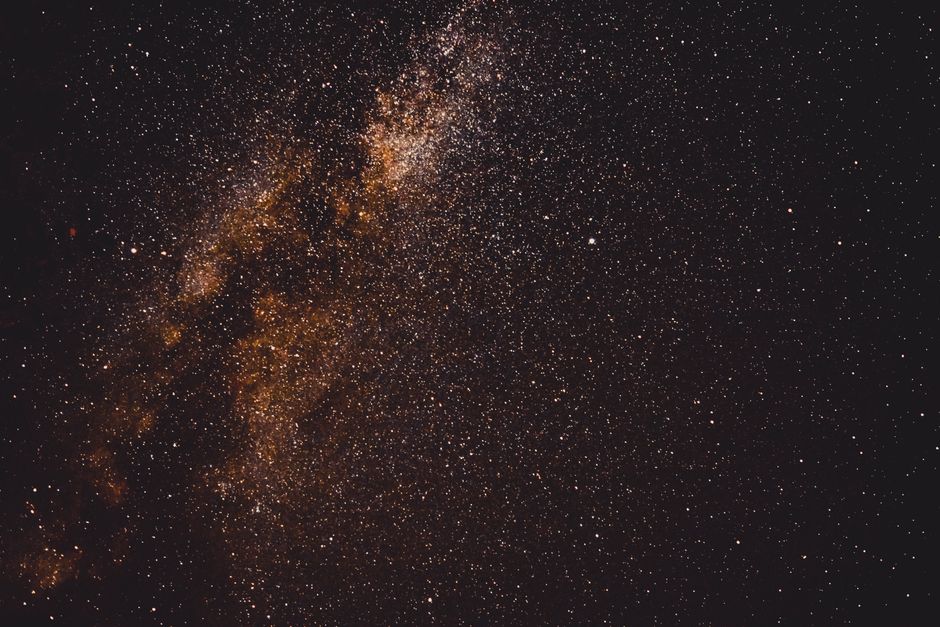 Karaada Island night sky stars Milky Way Bulgaria beach bonfire