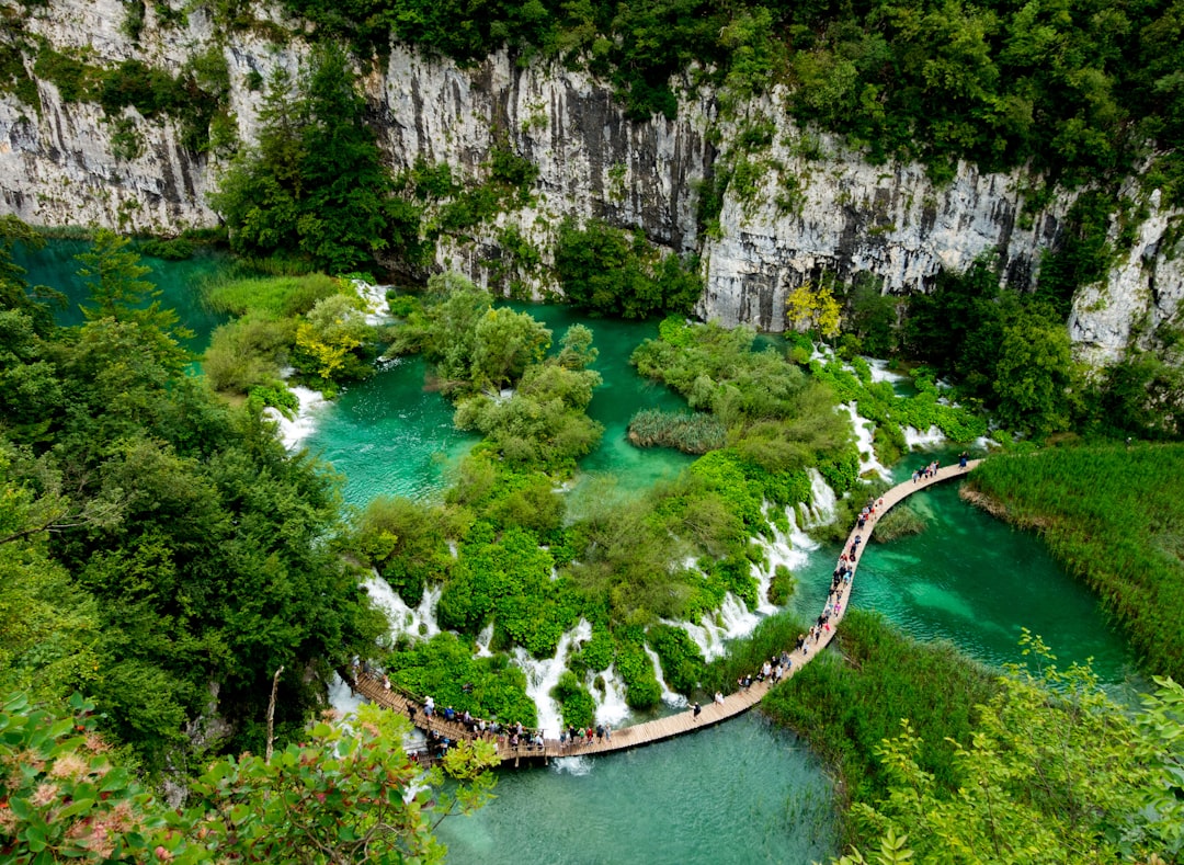Plitvice Lakes National Park shuttle bus entrance Croatia