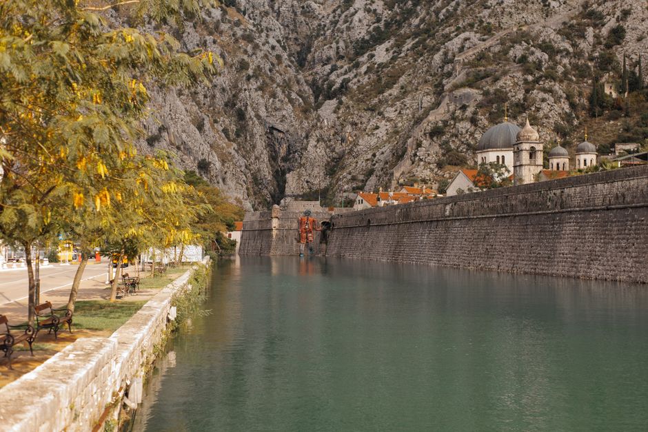 Kotor Old Town Montenegro narrow stone streets cathedral fortress