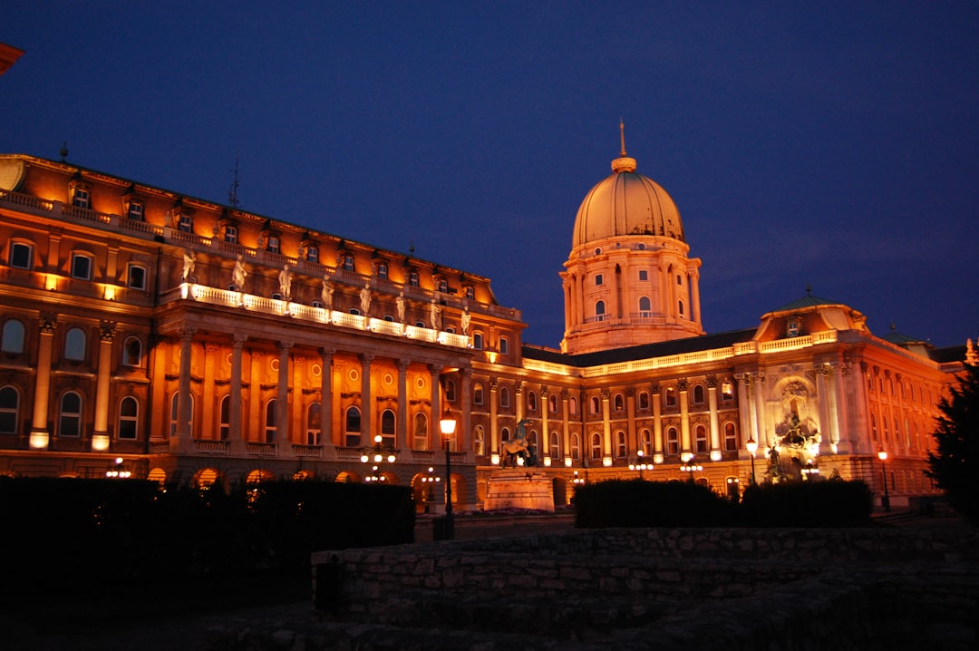 Bulgarian National Assembly building night view