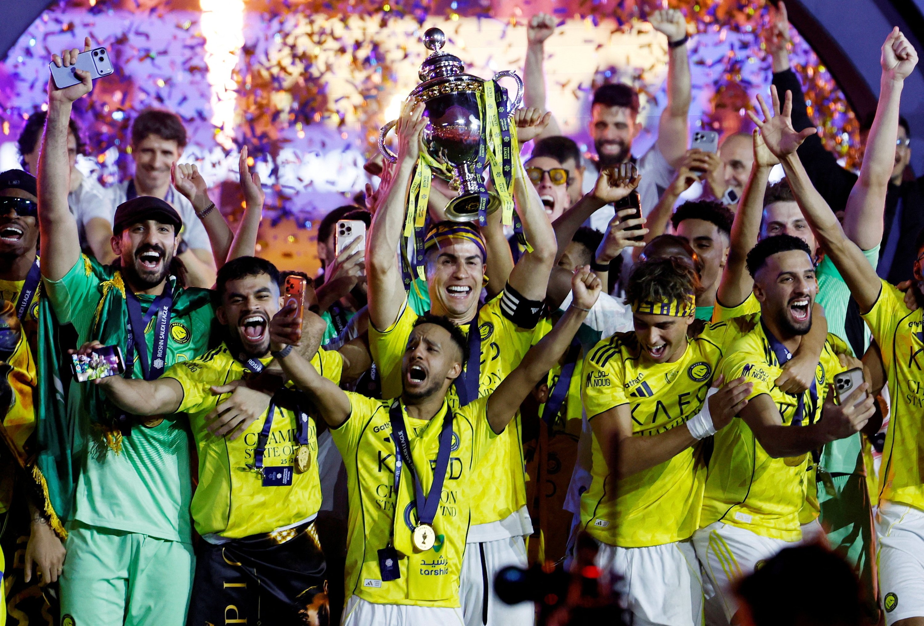 Ronaldo Secures Saudi Title with Two Goals in Al-Nassr's Triumph