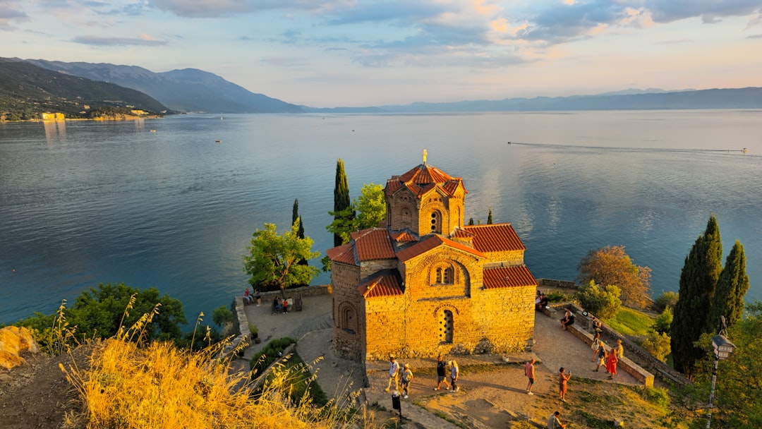 St John at Kaneo Ohrid Macedonia Byzantine church lake view