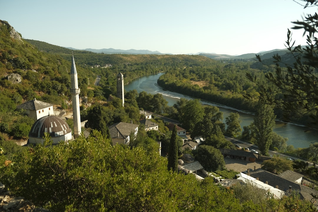 Dry riverbed in Balkan region during summer