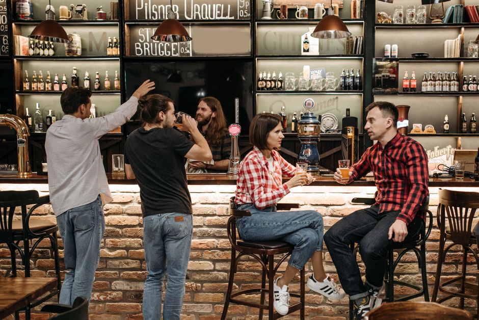 Bar Kafe Varna city center cozy interior craft beer live music