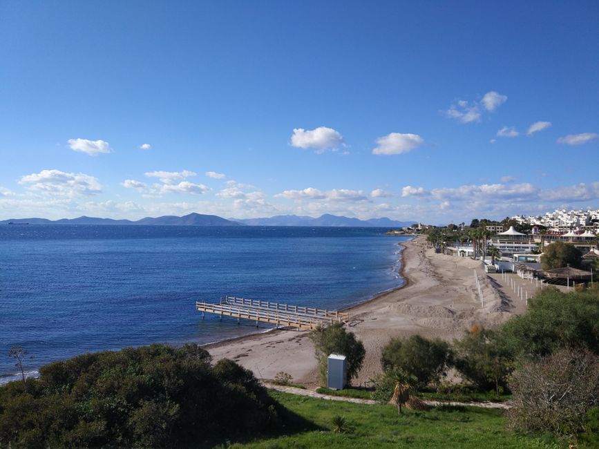 Turgutreis Beach Bodrum Turkey calm waters swimming
