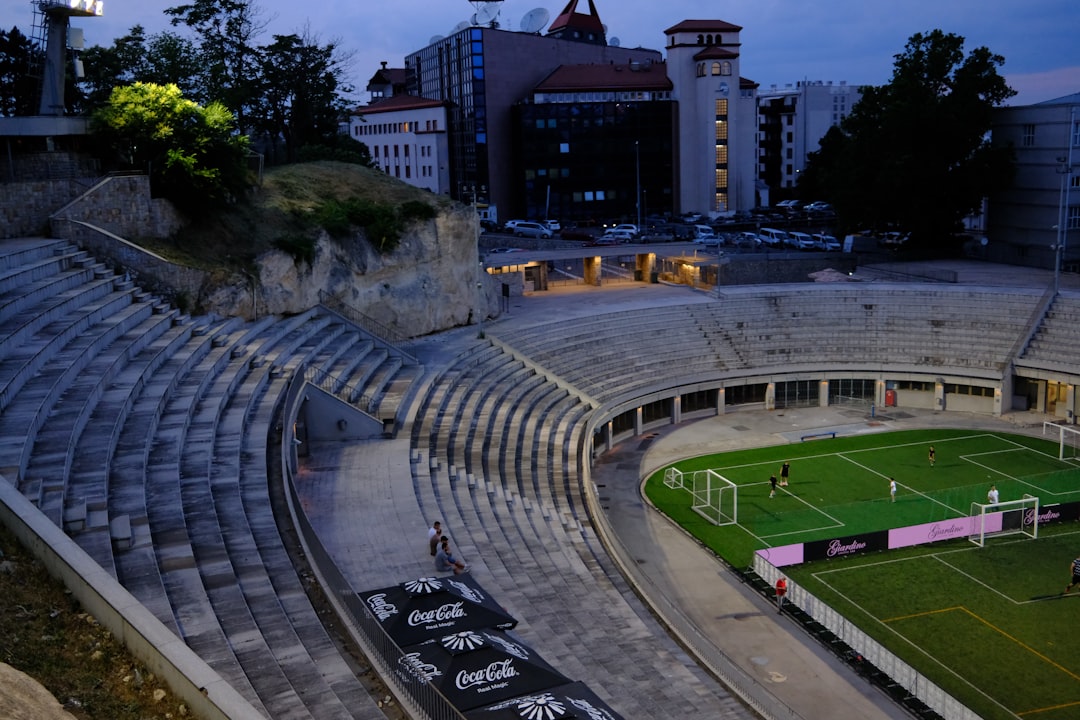 World Cup 2026 stadium exterior night lights