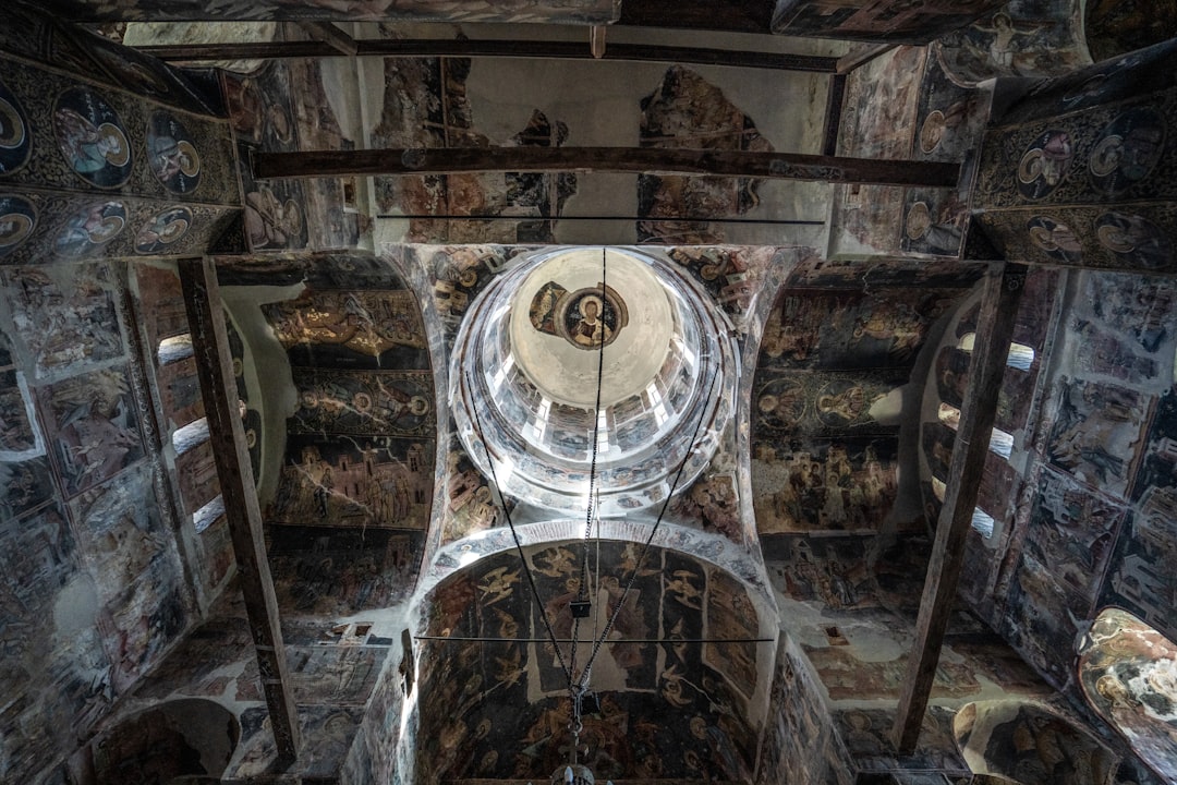 Curtea de Arges Romania monastery interior frescoes ornate architecture