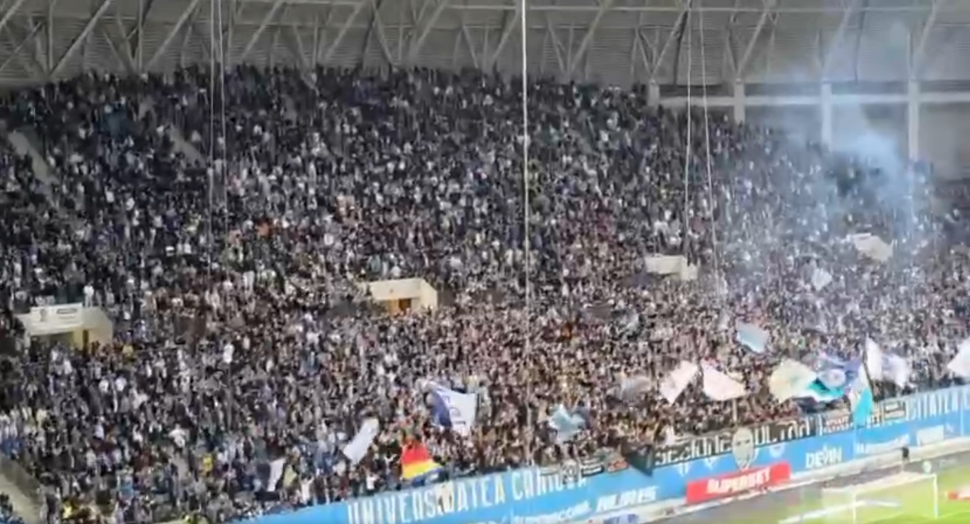 Craiova Fans Celebrate After Mendy's Dismissal in Cluj Match