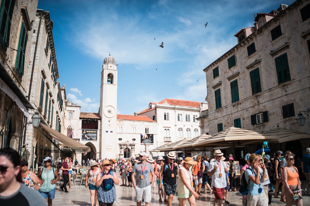 Stradun street Dubrovnik outdoor cafes evening atmosphere