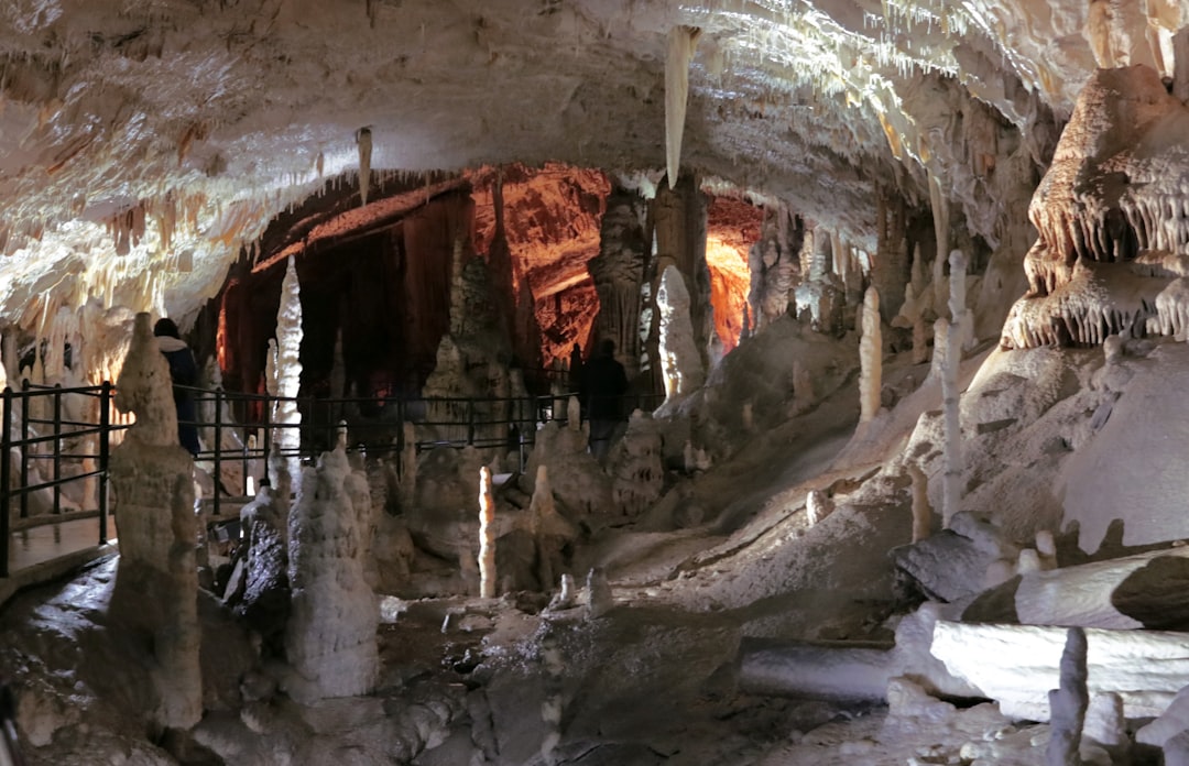 Postojna Cave Dragon's Lair narrow passage limestone formations