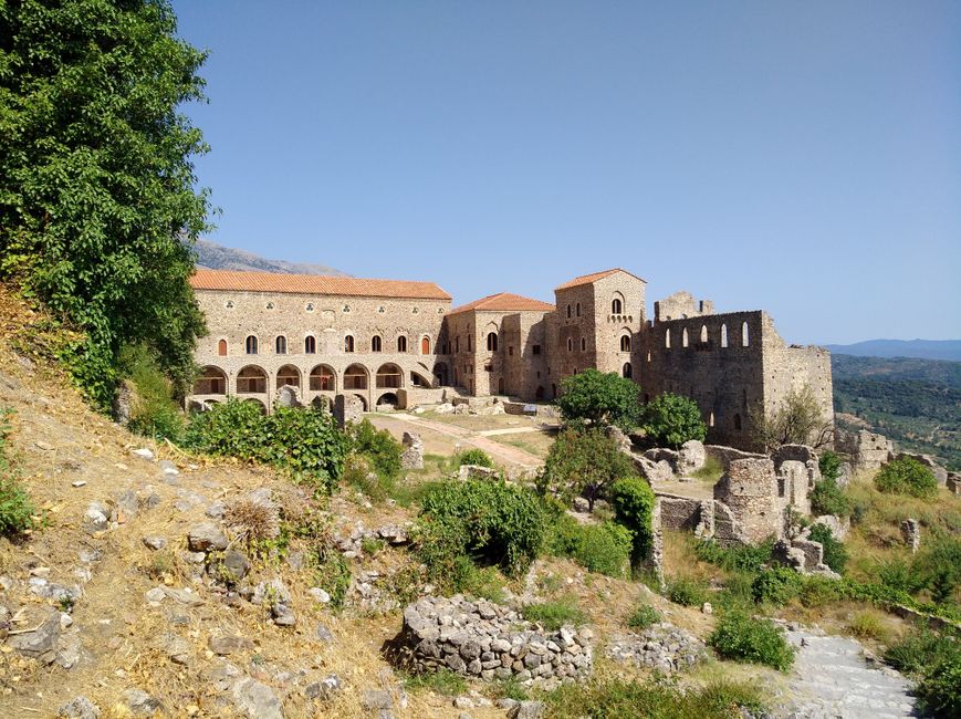 Cetinje Old Monastery Stari Manastir stone ruins courtyard