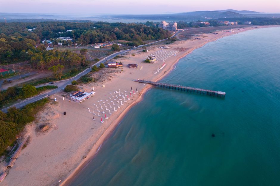 Golden Sands beach club Bulgaria sunset party atmosphere