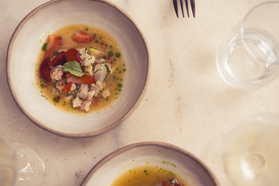 Biševo restaurant fresh fish stew table setting