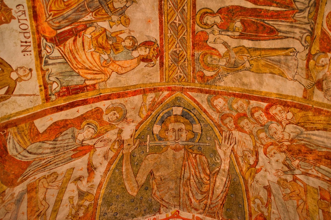 Rila Monastery Church of the Nativity interior frescoes ceiling Last Judgment