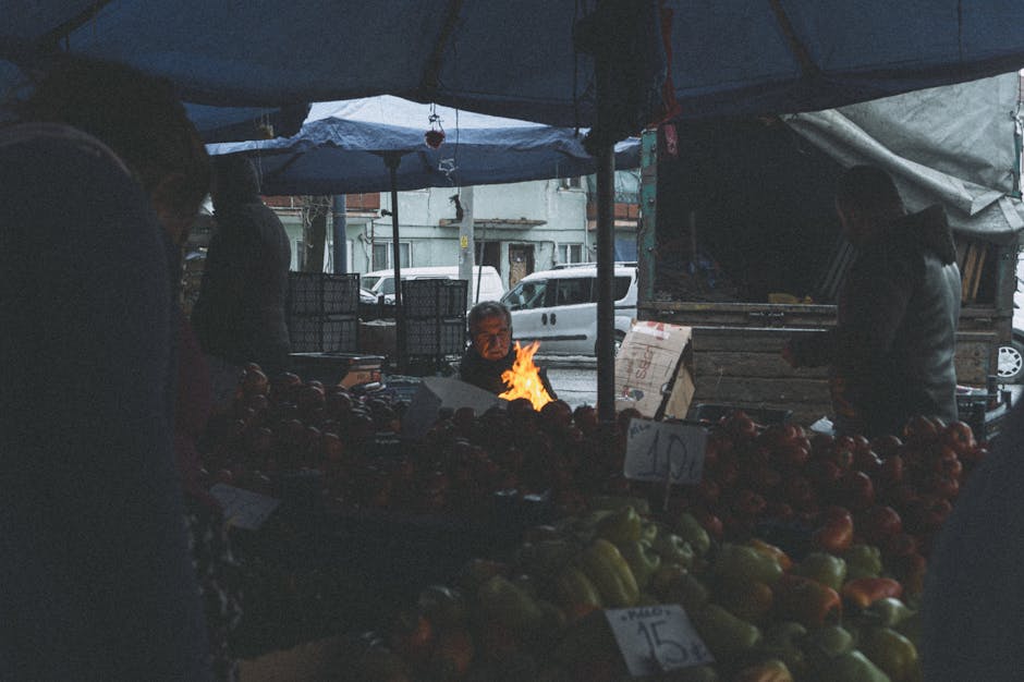 Trabzon central market Turkey local food stalls fresh produce