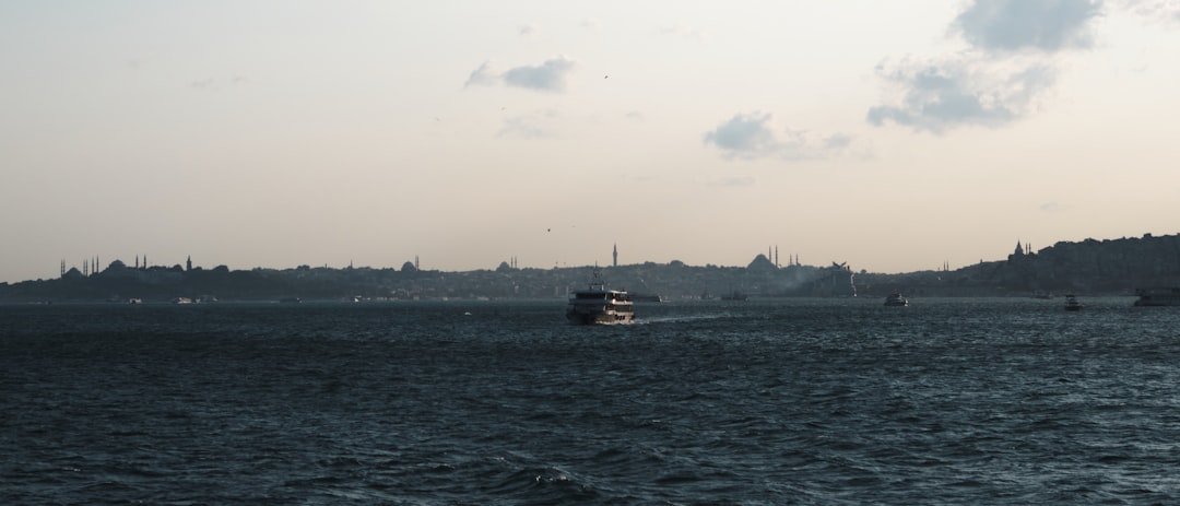 Container ships waiting Istanbul Strait traffic congestion