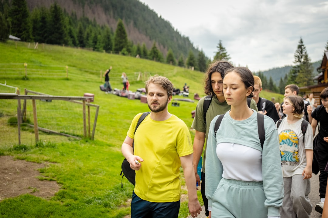 Jan Obak and Olga Danilovic walking together event