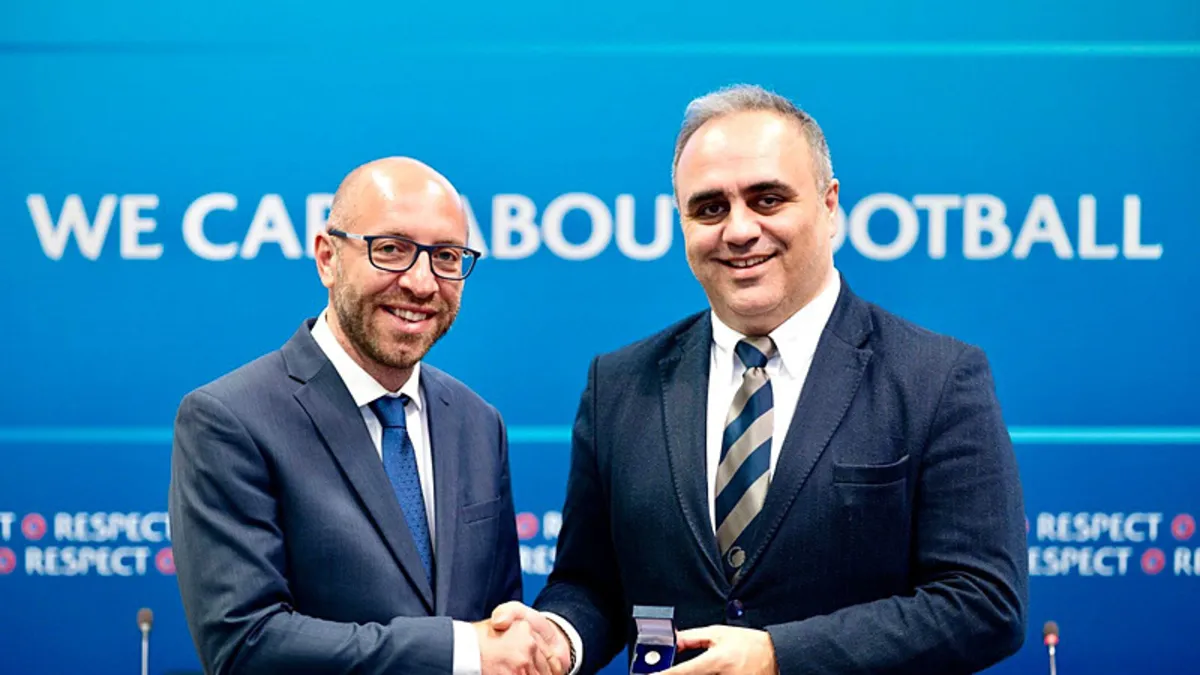 Aküzüm Attends UEFA Youth and Amateur Football Committee Meeting