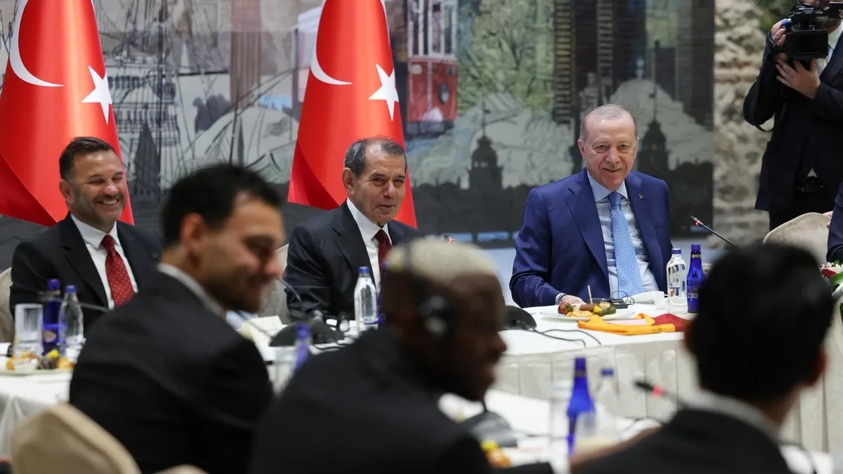 Turkish President Receives Galatasaray After League Triumph