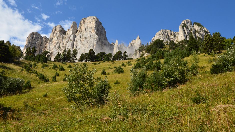 Korab Mountain North Macedonia summit view limestone peaks alpine meadows