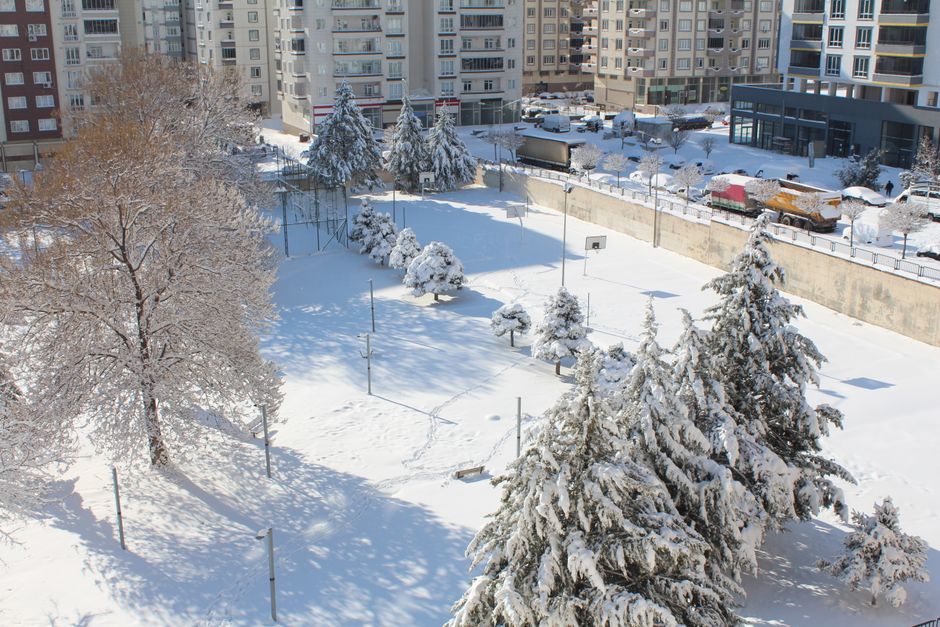 Temporary container housing city in Gaziantep Turkey