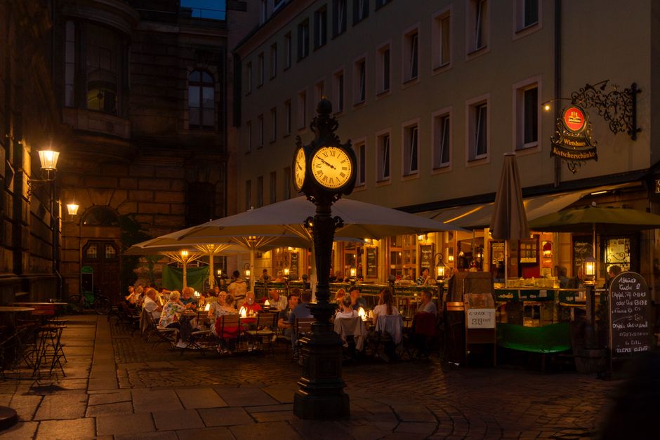 Sibiu nightlife bar street evening atmosphere
