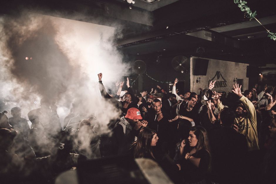 Club M Kotor Montenegro interior dance floor crowd