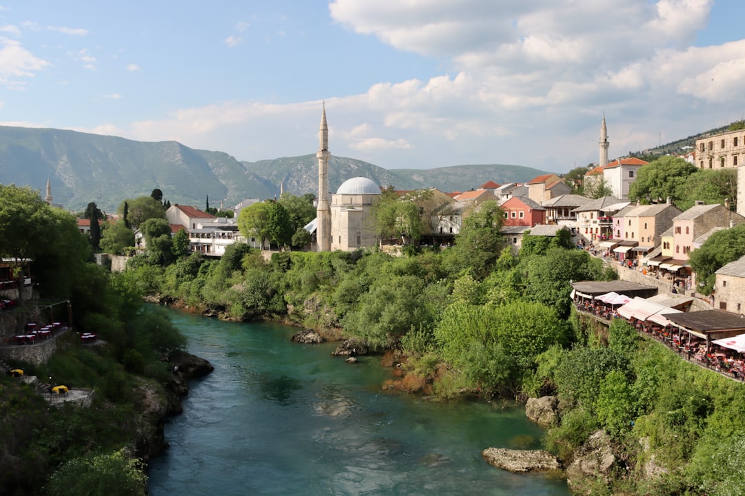 Old Bazaar food stalls Mostar Bosnia Herzegovina traditional dishes local market atmosphere