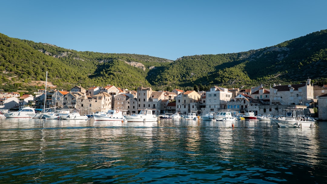 Komiža harbor Croatia evening bars live music atmosphere