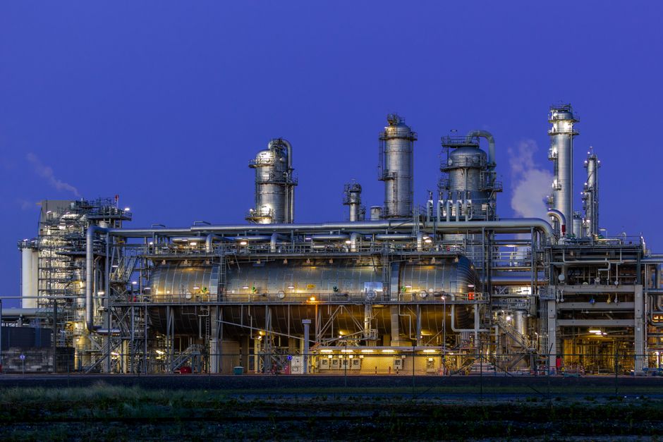 Oil refinery in Bulgaria industrial complex