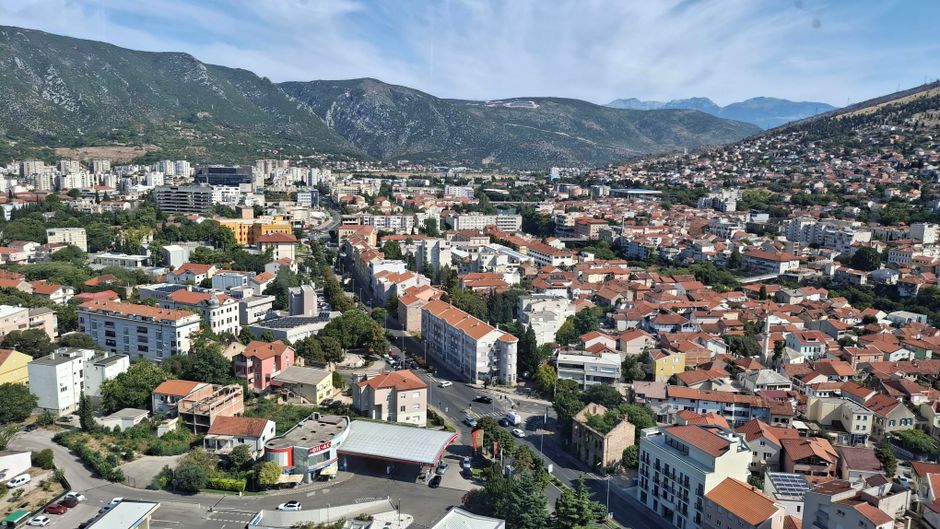 Neum Bosnia Herzegovina bus station arrival road
