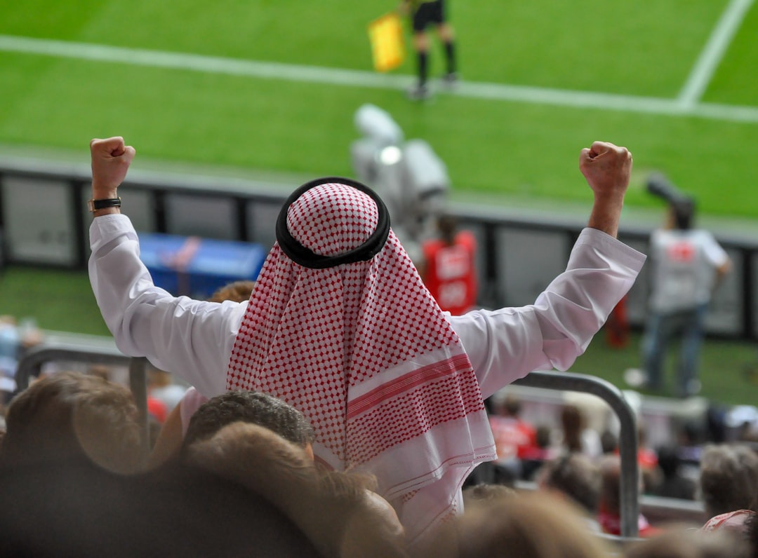 Justin Bieber soccer fan celebrating goal stadium
