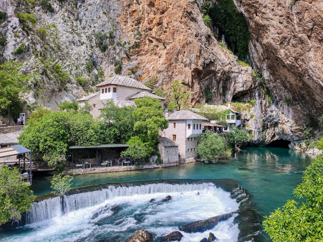 Matka Canyon Skopje turquoise water cliff monastery