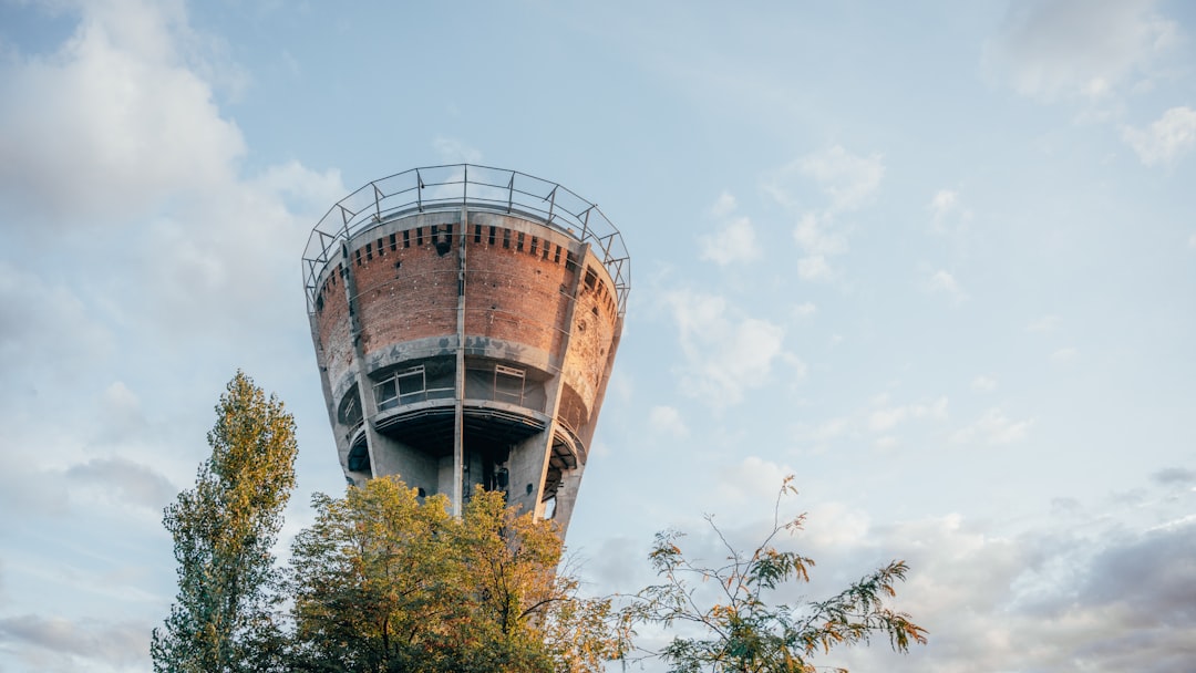Vukovar Water Tower Croatia war memorial silhouette