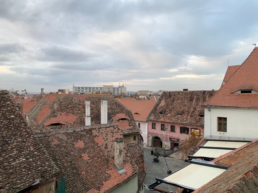 Sibiu Romania traditional market Piata Mare
