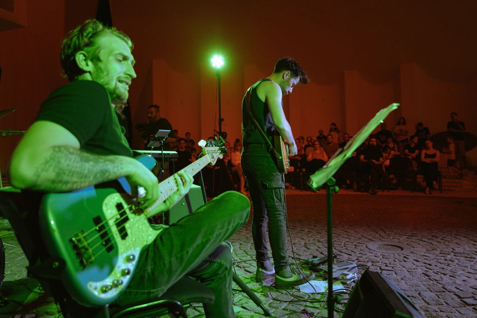 Art Space Burgas Bulgaria industrial interior music concert crowd
