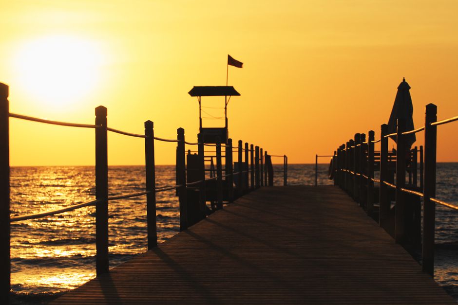 Eforie boardwalk evening atmosphere