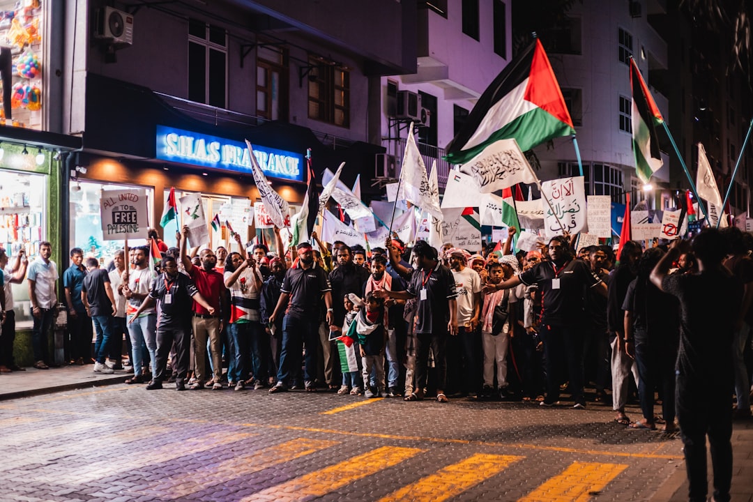 Turkish theater performance protest crowd