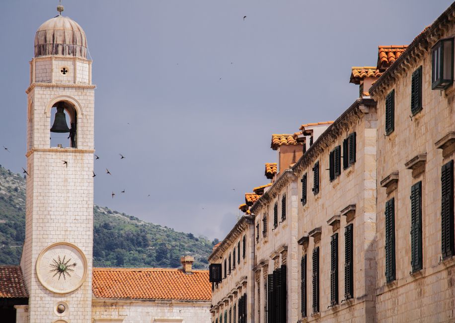 Bunje Tower Dubrovnik stone tower panoramic view old town roofs