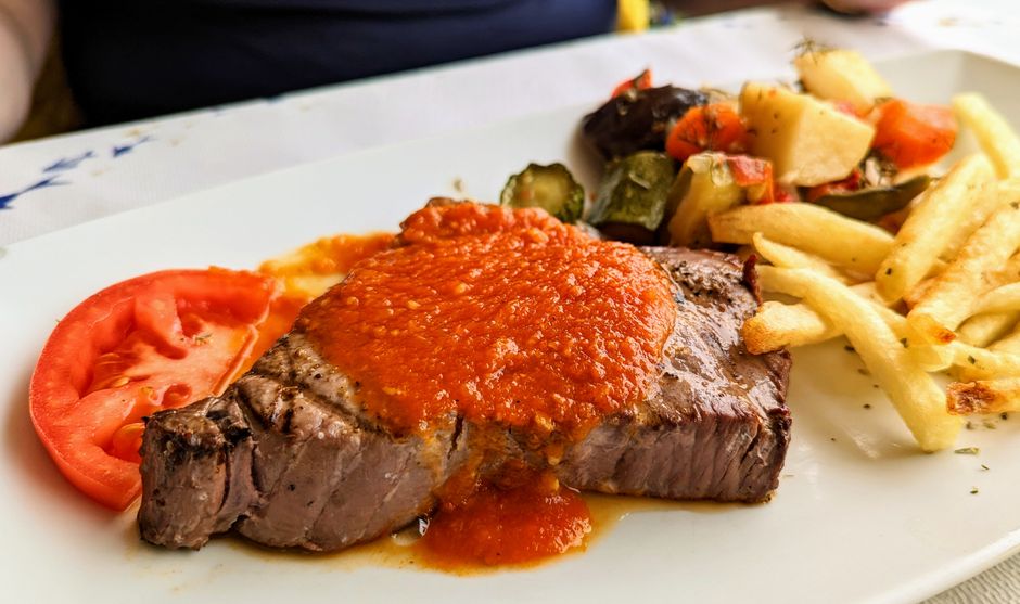 Smiljevo tavern North Macedonia moussaka dish traditional