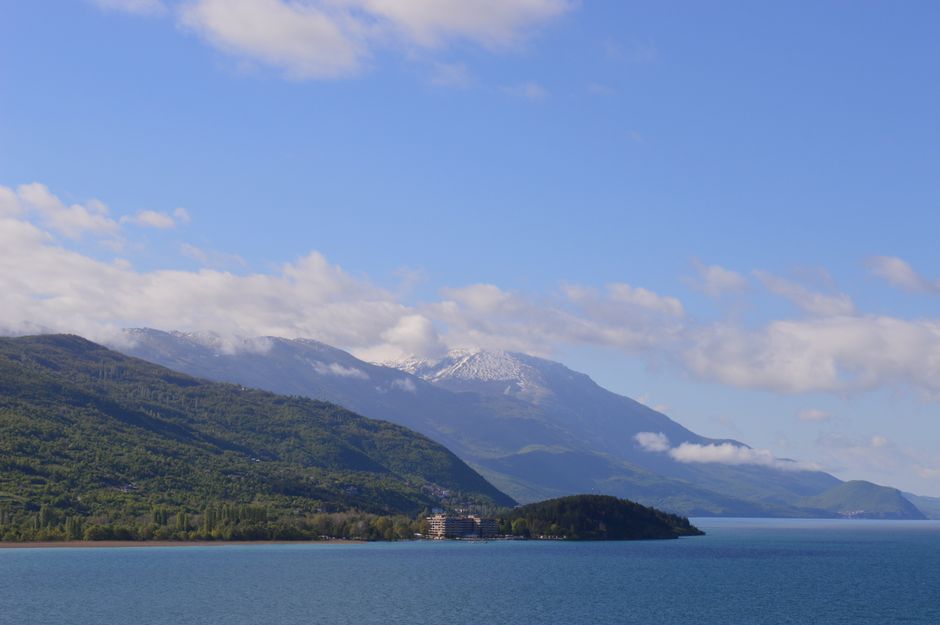Galichica National Park hiking trail view Lake Ohrid