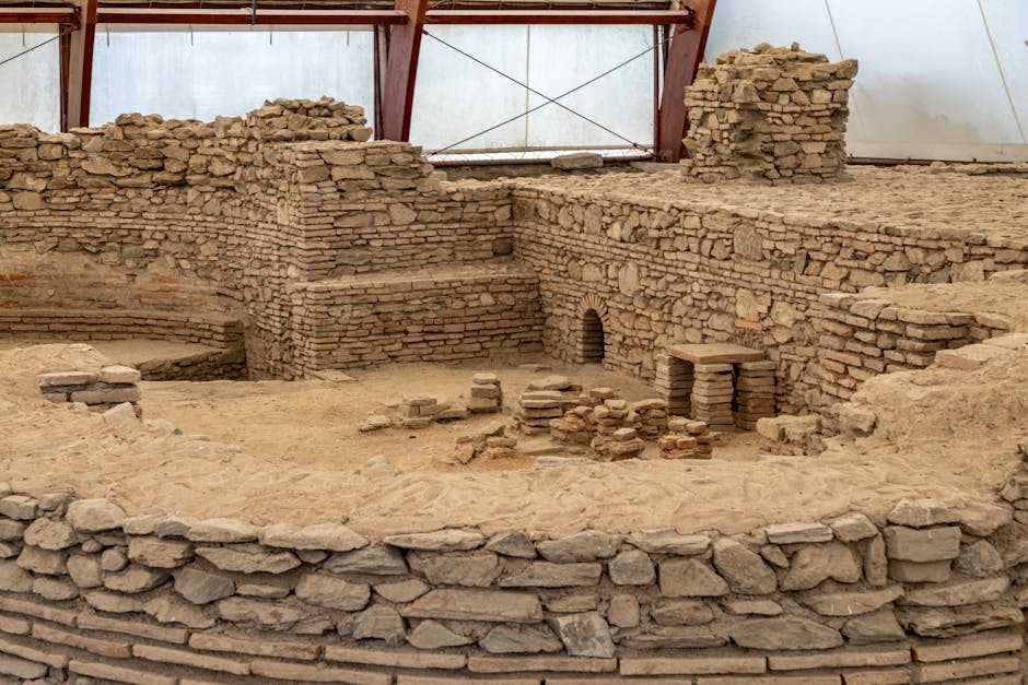 Akrotiri ruins Santorini preserved Minoan city streets