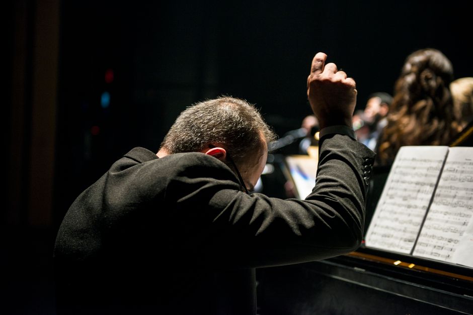 Dushko Saric performing on stage Belgrade concert