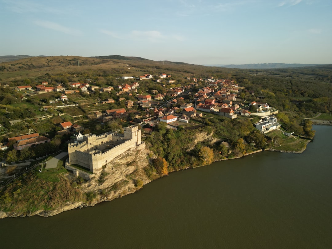 Golubac Fortress ruins Danube river view Serbia