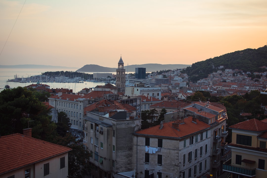 Srđ Mountain Dubrovnik view of Old Town sunrise